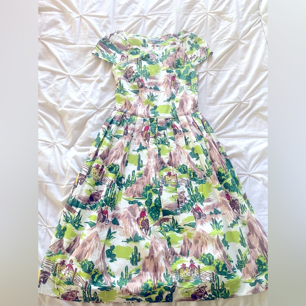 Emily and Fin Cowboys Old Western Cactus Claudia Dress